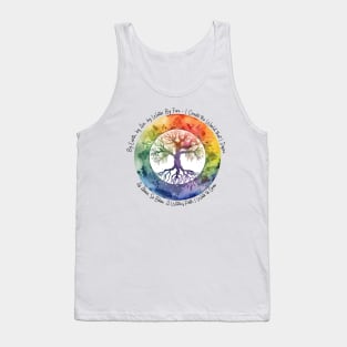 Tree of Life Witch Axiom Watercolor Art Design Tank Top